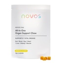 Novos Vital Nahrungsergänzung Chews für Organ Liver, Gehirn, Augen, Herz, Gut-Unterstützung - Nattokinase, Lutein, Inulin, Rutin, Tropical Flavor (120 Count)