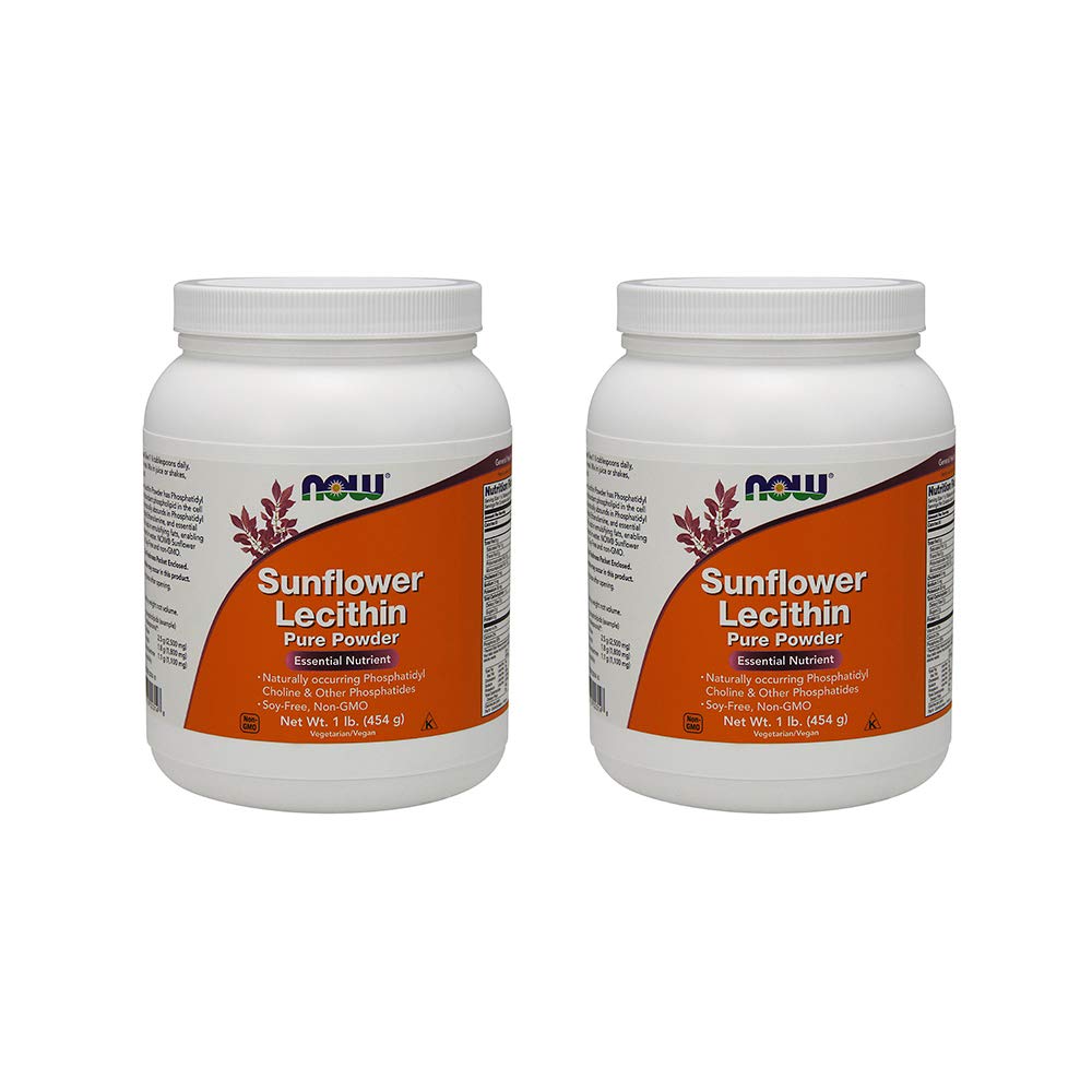 Jetzt Lebensmittel Jetzt Lebensmittel, (2 Pack) Sonnenblume Lecithin, reines Pulver, 1 lb (454 g)