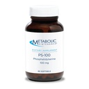 Manutenzione metabolica PS-100 Phosphatidylserine, 100mg - Supplemento al supporto Memoria normale + Cognizione, Promuovere sonno riposante (60 Softgels)