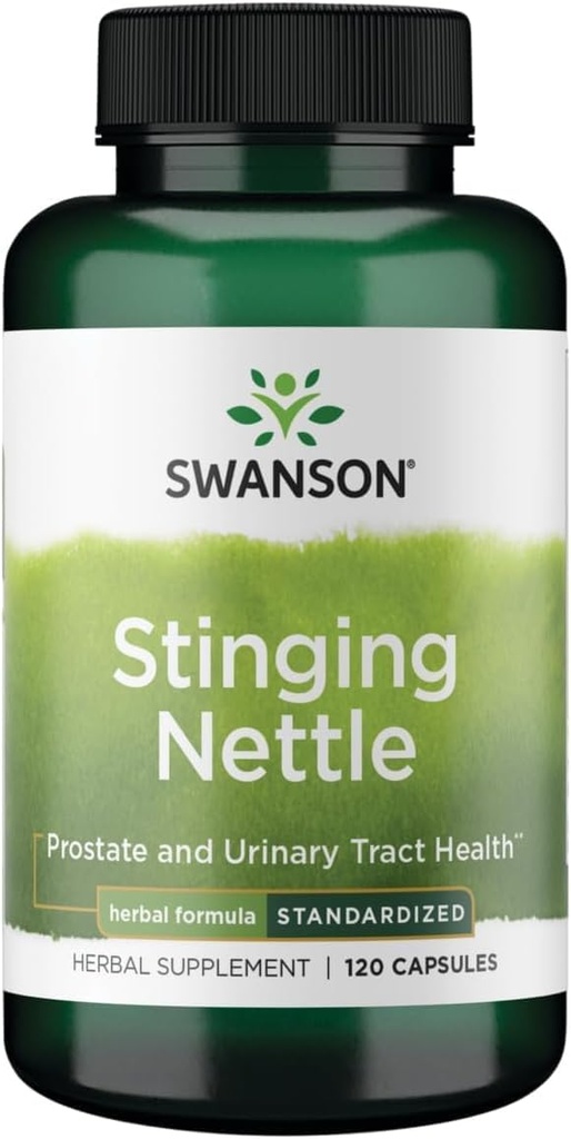 Swanson Sting Nettles - Integratore Erborisdizionale Salute e Tratto urinario Supporto - Formula Naturale Sostegno Respiratorio Salute & Fluid Balance - (120 capsule)