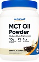 Nutricost Premium MCT Ölpulver (1 LB, Vanille) - Best für Keto, Ketosis und Ketogene Diäten - Zero Net Carbs, Non-GMO und Glutenfrei, Medium Chain Triglycerid