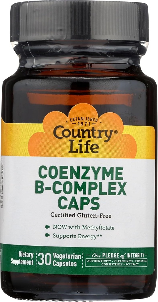 Country Life Coenzyme B Complex, 30-Count