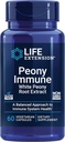 Estensione della vita Peony Immune, White Peony Root, Immune Health Support, Immune System, Gluten-Free, Non-GMO, Vegetariano, 60 capsule