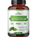 Zazzee Extra Strength Bitter Melon 25:1 Extrakt, 9000 mg Stärke, 10% Bitter Principles, 150 Vegan Capsules, Standardized and Concentrated 25X Extract, 100% Vegetarisch, All-Natural und Non-GMO