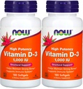 Jetzt Lebensmittel - Vitamin D3-1000iu (180 softgels) 2 PACK