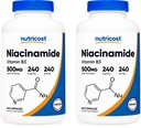 Nutricost Niacinamid (Vitamin B3) 500mg, 240 Kapseln (2 Flaschen)