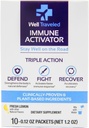Attivatore Immune Ben Viaggiato, Miscela Bevanda Naturale per il Supporto Immune & Salute Gut, Prebiotici, Postbiotici, Vitamina C, Vitamina D, Zinco, Non Aggiunto Zucchero, Scienza Backed, Limone Flavor, 10 Conte