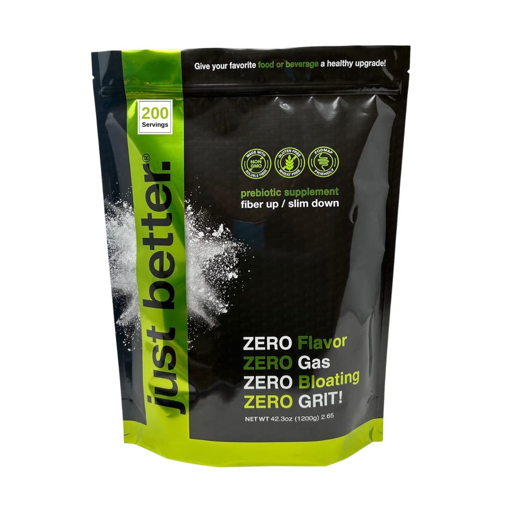 Prebiotico Fibra Supplemento per un Gut sano | Polvere di fibra con Zero Grit Zero Taste and No Bloating or Gas | Feel Full Faster | Keto Non-GMO Gluten Free Vegan 200 Servings