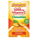 Emergen-C Kaubares Vitamin C 1000mg, mit B Vitamine und Antioxidantien Tablet (40 Graf, Orange Blast Flavor), Nahrungsergänzung