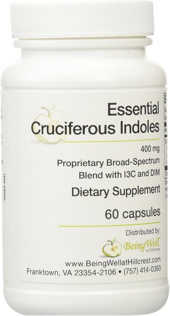 Essential Cruciferous Indoles mit IC3 und DIM 60 Vegetarische Kapseln