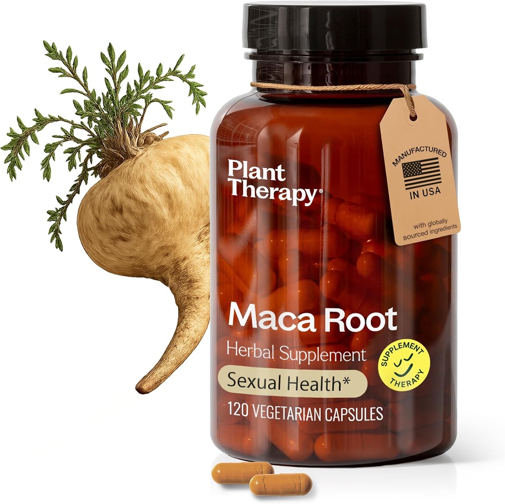 La terapia delle piante Maca Root Capsule fabbricati negli Stati Uniti 4 mesi di alimentazione Supporta la salute sessuale, l'aumento di umore, energizzante & riduce i supplementi di tensione per gli uomini e le donne 120 capsula vegetariana