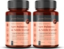 2-Pack Triple Strength Saw Palmetto & Nettle Root – 180 Tabletten | 4149mg mit 160mg Saw Palmetto Extrakt (85–95% Fettsäuren), 30mg Nettle Root, 649mg Calcium | 6-Monat Versorgung | Prostata Unterstützung