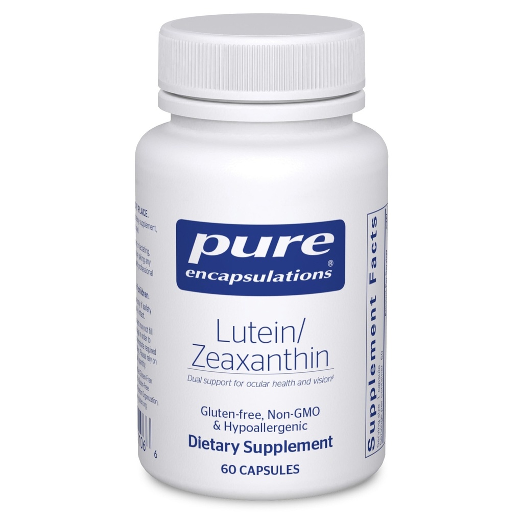 Pure Encapsulations Lutein & Zeaxanthin - Supports Overall Vision* - Maintains Macular Pigment & Eye Health* - Antioxidant Support* - Vegan-Friendly & Non-GMO - 60 Capsules