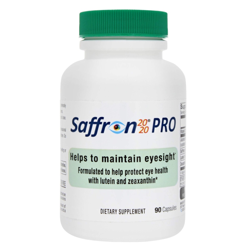 Safran 2020-PRO Ergänzung mit Safran, Resveratrol, Zeaxanthin und Lutein- 90 Vegetarische Kapseln