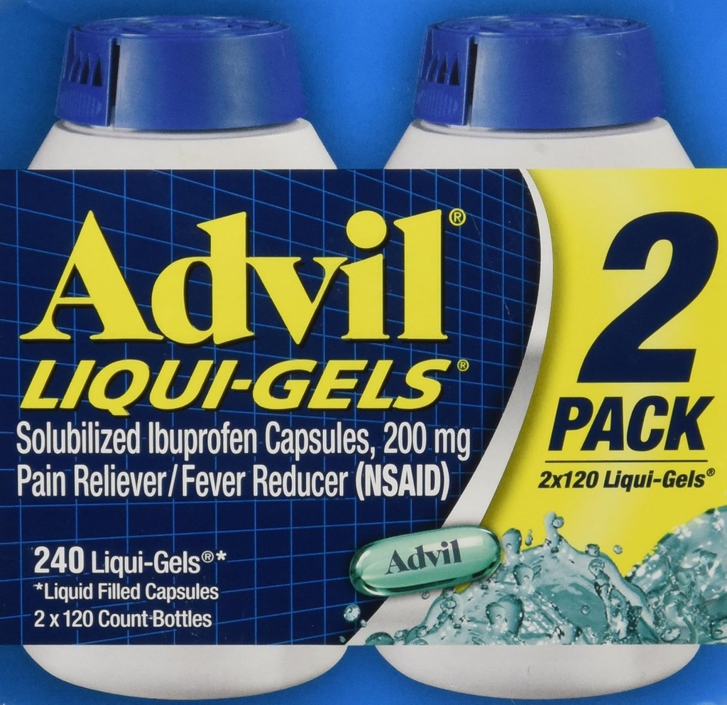 Advil Liquigels, 200 Miligramme, 240 Count 200mg