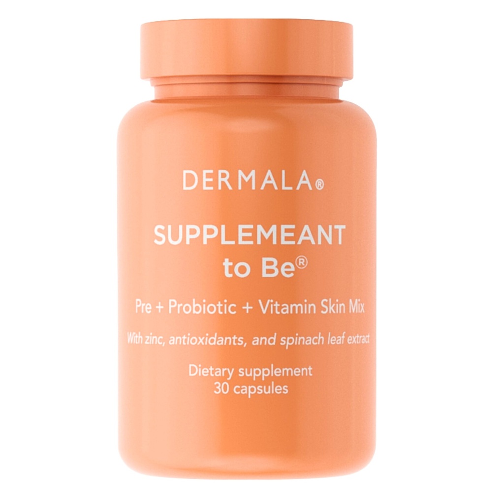 Dermala #FOBO SUPPLEMEANT to be Acne Supplement | Tutti i prebiotici quotidiani naturali Probiotici Vitamine miscela della pelle con zinco | Migliorare la pelle chiara Blemish-Free Radiant through Balancing Gut Health