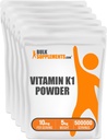 BulkSupplements.com Polvere di vitamina K1 - Supplemento di vitamina K1 per il supporto di salute di Bone e di cuore - Gluten Free, 10mg per porzione, 1kg (2.2 lbs) (Pack of 1)