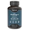 Naturalis Ultimate rTG Omega 3 Fish Oil 1800mg da Wild New Zealand Tuna - Full Spectrum Omega3s EPA, DHA & DPA - Sostenibilmente Sourced, Non-OGM, Gluten Free - 90 Softgels