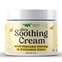 Ultraberuhigende kolloidale Oatmealcreme mit Manuka Honey - Eczema Cream für Kinder und Erwachsene - Steroid Free Anti Itch Lotion for Dry & Itchy Skin Relief mit natürlichen und organischen Inhaltsstoffen