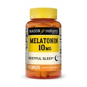 MASON Melatonina NATURAL 3 mg con B6 & Calcium, Natural Sleep Aid, Supporta sonno riposante, 60 compresse