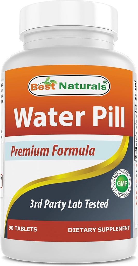 Beste Natürliche Wasser Pille mit Kalium 90 Tabletten - unterstützt die Beseitigung der Wasserretention auch genannt Diuretic
