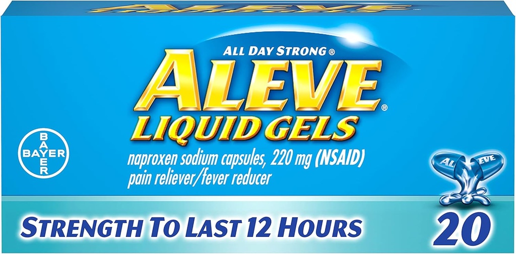 Aleve Liquid Gels 20 ea (Pack mit 3)