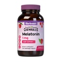 Bluebonnet Nutrition EarthSweet Melatonin 1 mg Dissolvere rapidamente durante la notte Relax & Restful Sleep Support - Sleep Aid - Gluten-Free, Vegan - Raspberry Flavor - 120 compresse masticabili