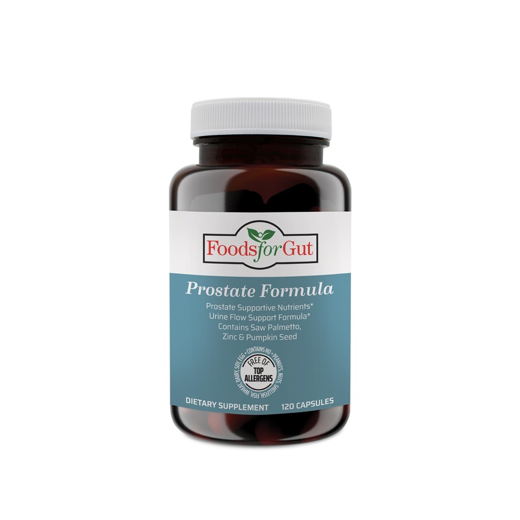 Formule Prostate innovante pour les hommes avec Saw Palmetto, Graine de citrouille, et Zinc. 120 Capsules végétariennes.