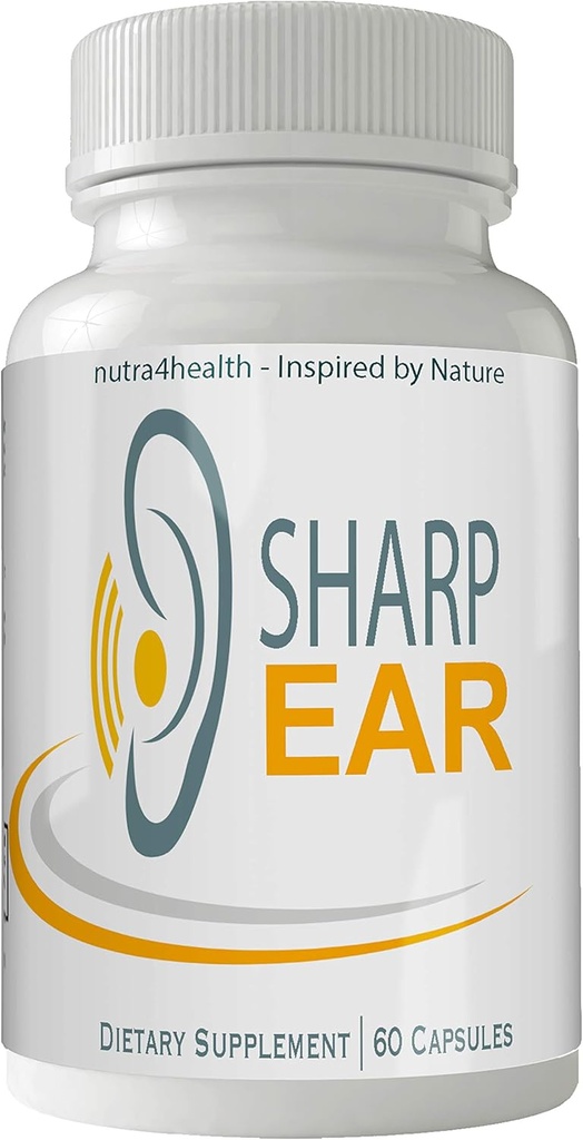 Sharp Ear Complete Tinnitus Relief Supplement, 60 Kapseln, proprietäre Mischung zu reduzieren Ohrring und Unterstützung Optimale Hörfunktion und Klarheit