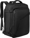MATEIN Transporter sur sac à dos, sac à dos extra-grand voyage Sac à dos extensible pour les hommes et les femmes, sac de jour léger résistant à l'eau pour le vol 40L, noir