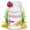 VH Nutrition SHATAVARI $ 700mg Asperges Racemosus Extract $ Vitalité féminine* et rajeunissement* $ Équilibre naturel des estrogènes* $ soutient la santé hormonale et le bien-être global $ 60 Capsules