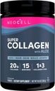 Neocell Super Collagen mit Aloe; Collagen Typ 1 und 3; Unterstützt gesundes Haar, Haut und Nägel; Glutenfrei; Unflavored Powder; 10 g Collagen/Serving; 30 Servietten; 10.6 Oz,*