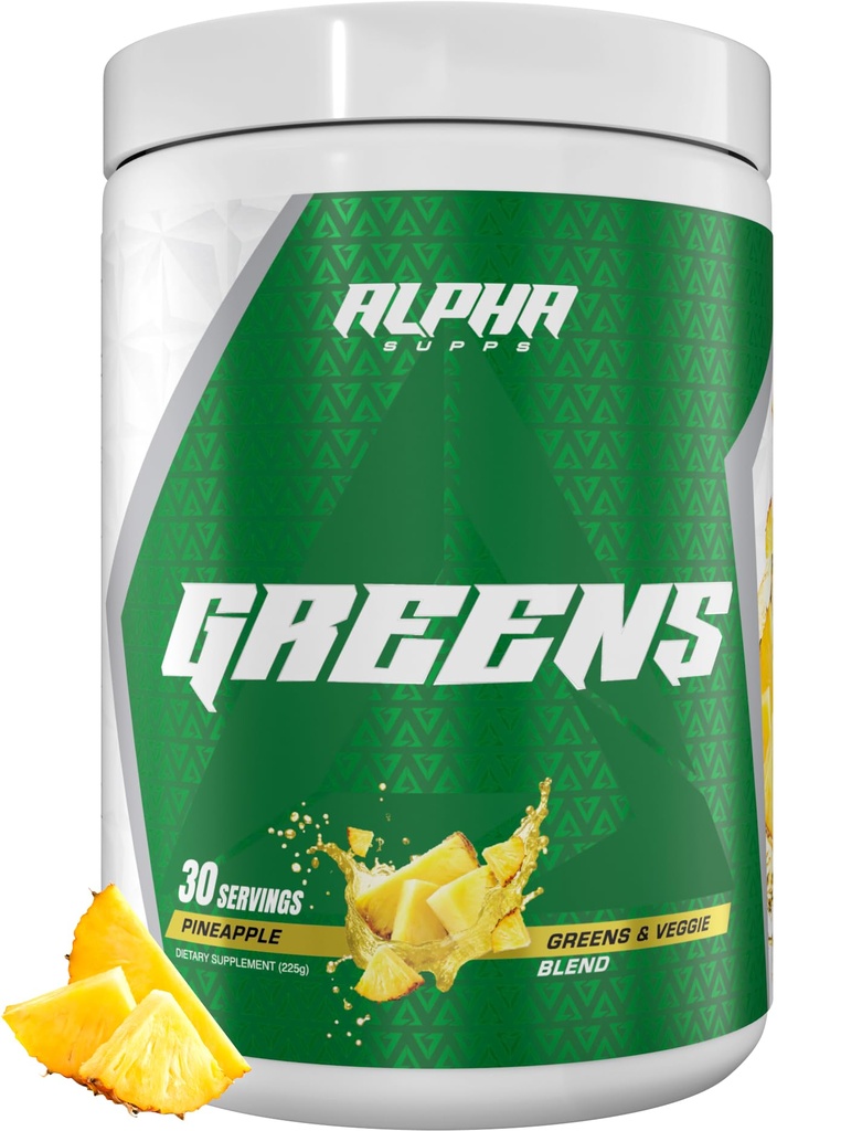 Alpha Supps - Alpha Greens Supplement - 30 portions (Pineapple)