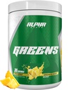 Alpha Supps - Alpha Greens Supplement | Frutta e Verdura Superfood Powder | Oltre 40 ingredienti naturali basati su piante | Prebiotici & Probiotic Digestive Support Blend - 30 Serve (Pineapple)
