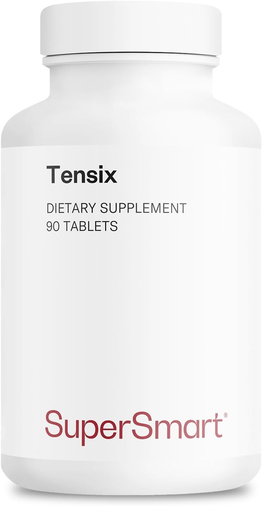 Supersmart Tensix (Formula avanzata) - con Estratto di biancospino, potassio, peptidi di pesce - Supplemento di azione sinergica | Non-OGM & Gluten Free - 90 compresse