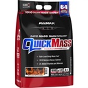 ALLMAX QUICKMASS, Cookies & Cream - 10 lb - Rapid Maß Gain Catalyst - Bis zu 64 Gramm Protein pro Servierung - 3:1 Carb to Protein Ratio - Zero Trans Fat - Bis zu 70 Portionen
