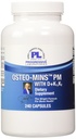 Progressive Labs Osteo-Mins PM with D Plus K1 and K2 Supplement, 240 Count