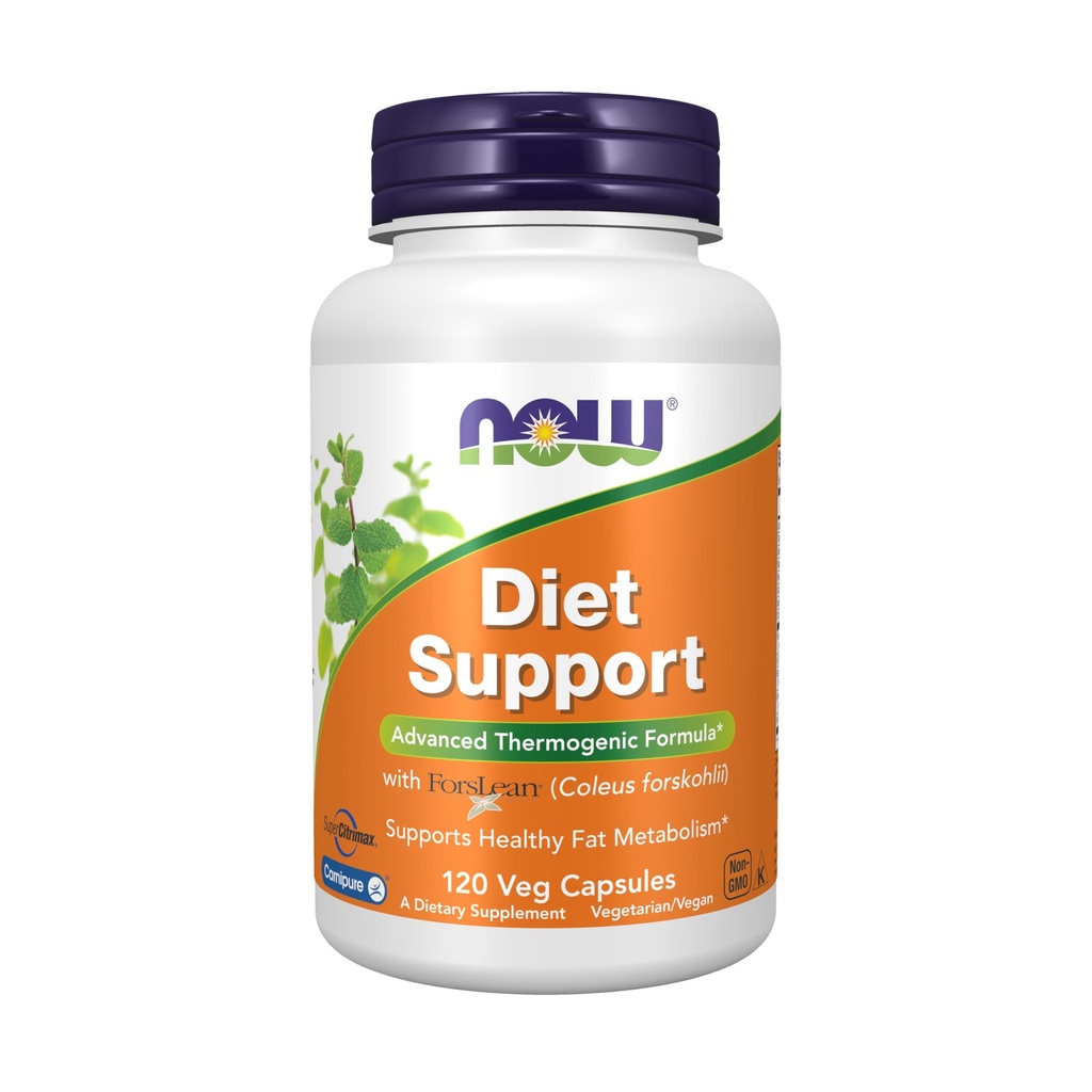 NOW Integratori Alimentari, Supporto Dieta con ForsLean® (Coleus forskohlii), 120 capsule di Veg