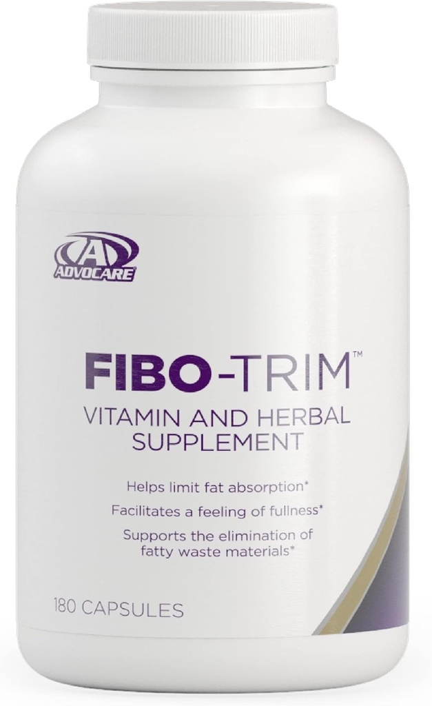 AdvoCare Fibo-Trim - Aide à limiter l'absorption* - Supplément alimentaire avec vitamine C, vitamine E, niacine, taurine et plus - 180 capsules