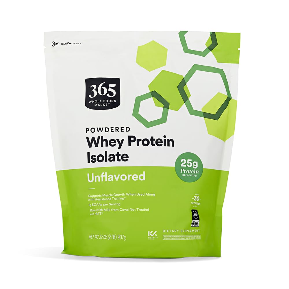 365 von Whole Foods Market, Whey Protein Isolate, Unflavored, 32 Ounce