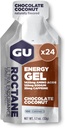 G Energy Roctane Ultra Endurance Energy Gel, Vegan, Gluten-Free, Kosher e Dairy-Free On-The-Go Nutrizione sportiva per la corsa, Biking, Escursionismo o Sci, Coconut al cioccolato, 24-Count