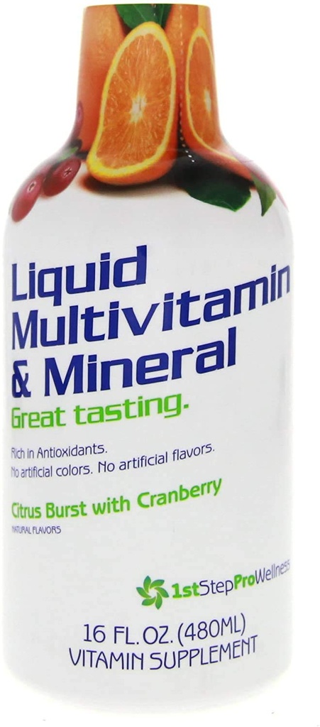 1ère étape pour l'énergie liquide multivitamine et agrumes minéraux Burst 16 fl oz (1 pt) 473 ml