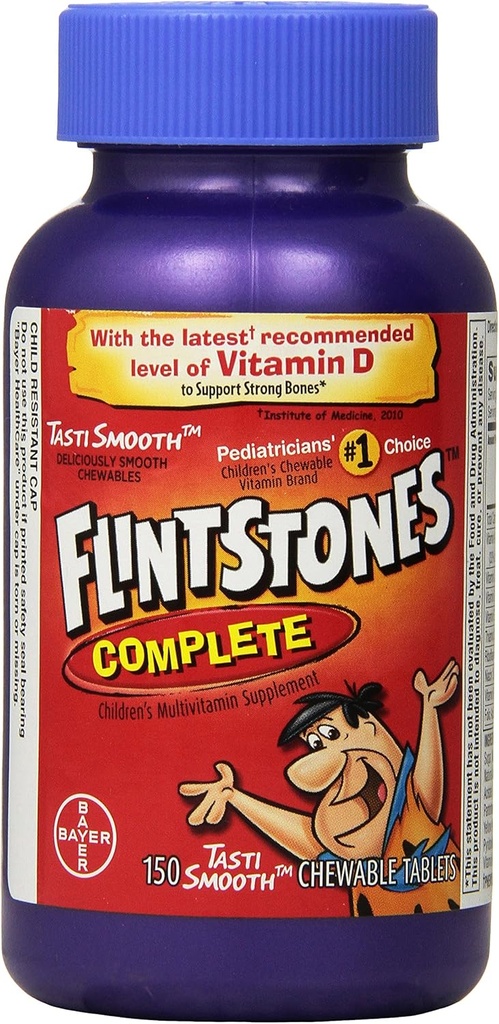 Flintstones Pantaloni Multivitaminici completi per bambini, 150 Conte