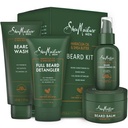 SheaMoisture Beard-Care Kit per gli uomini, Include Lavaggio, Balm, Olio, Condizionatore, Natural Shea Butter & Maracuja olio, Grande regalo