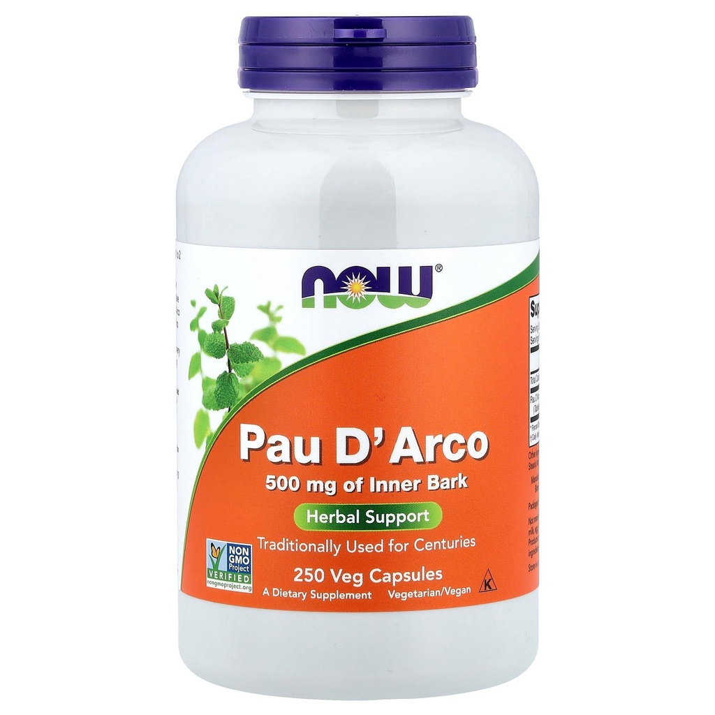 Nourriture PAU D' Arco, 500 mg, 250 gélules