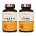 Live Conscious CurcuWell - Curcumin und Boswellia Blend | Maximum Strength Joint, Body and Cognitive Support - 60 Day Supply (2-Pack)