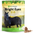 Herbes argentées Yeux brillants Vitamines - Chevaux Suppléments oculaires pour soutenir la santé capillaire, la grande vision et la santé oculaire globale - Suppléments à base de plantes Chevaux - 1 lb 60 jours d'approvisionnement