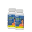 GNC Milestones Teen Multivitamin per ragazzi 12-17, Twin Pack, 120 Caplets per bottiglia, Supporta la produzione di energia e la funzione del muscolo
