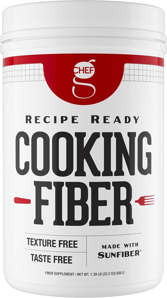 Koch G's Cooking Fiber (90 Servieren) - Hergestellt mit Sunfiber® | Kein Geschmack, Odor, oder Grit | Alle natürlichen & Gluten Free | Low FODMAP, Certified Glyphosate Residue Free, Vegan