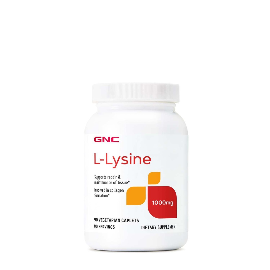 GNC L-Lysine 1000mg - 90 compresse vegetariane (90 porzioni)